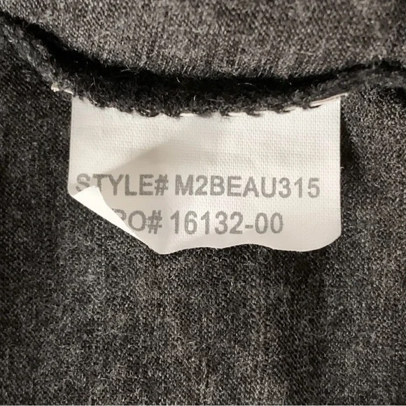 prAna Mens Beau Button Up Shirt Size L Wool Blend Outdoor Travel Hiking Charcoal - Picture 6 of 7